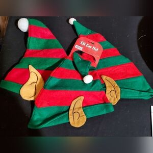 Festive Elf Hat for Kids/adults- Red and Green